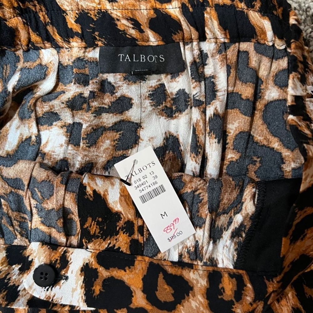 *NEW* TALBOTS CHEETAH PRINT FULL SKIRT - Picture 2 of 2